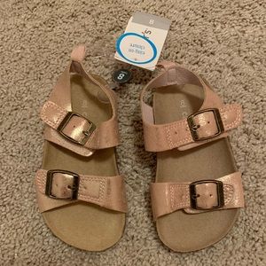 Rose gold colored sandal for toddler girl- Sz. 8
